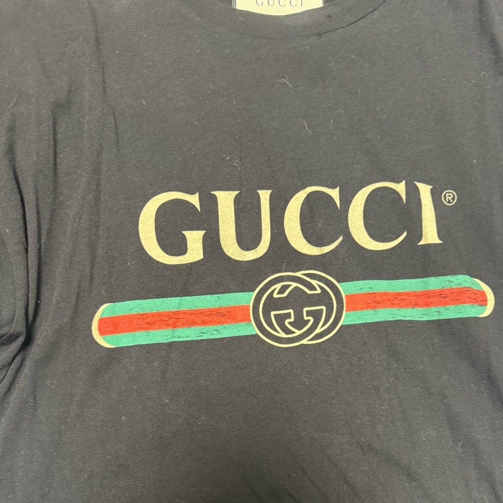 gucci distressed tshirt
